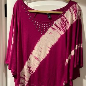 INC  Fuchsia blouse